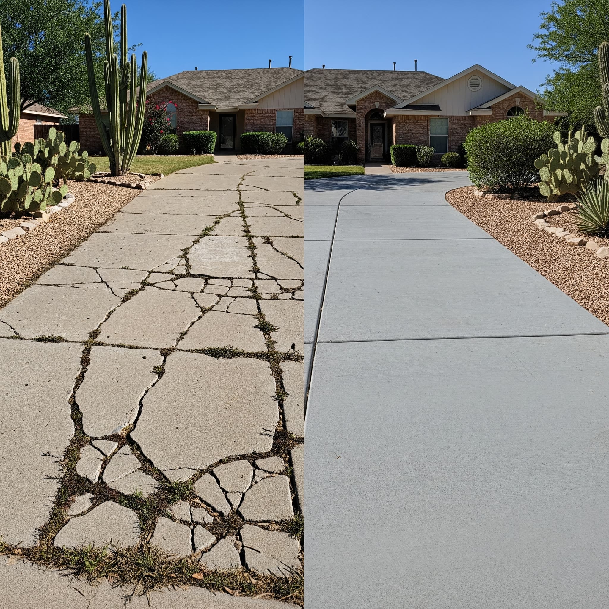 concrete driveway midland