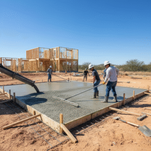 pouring concrete midland